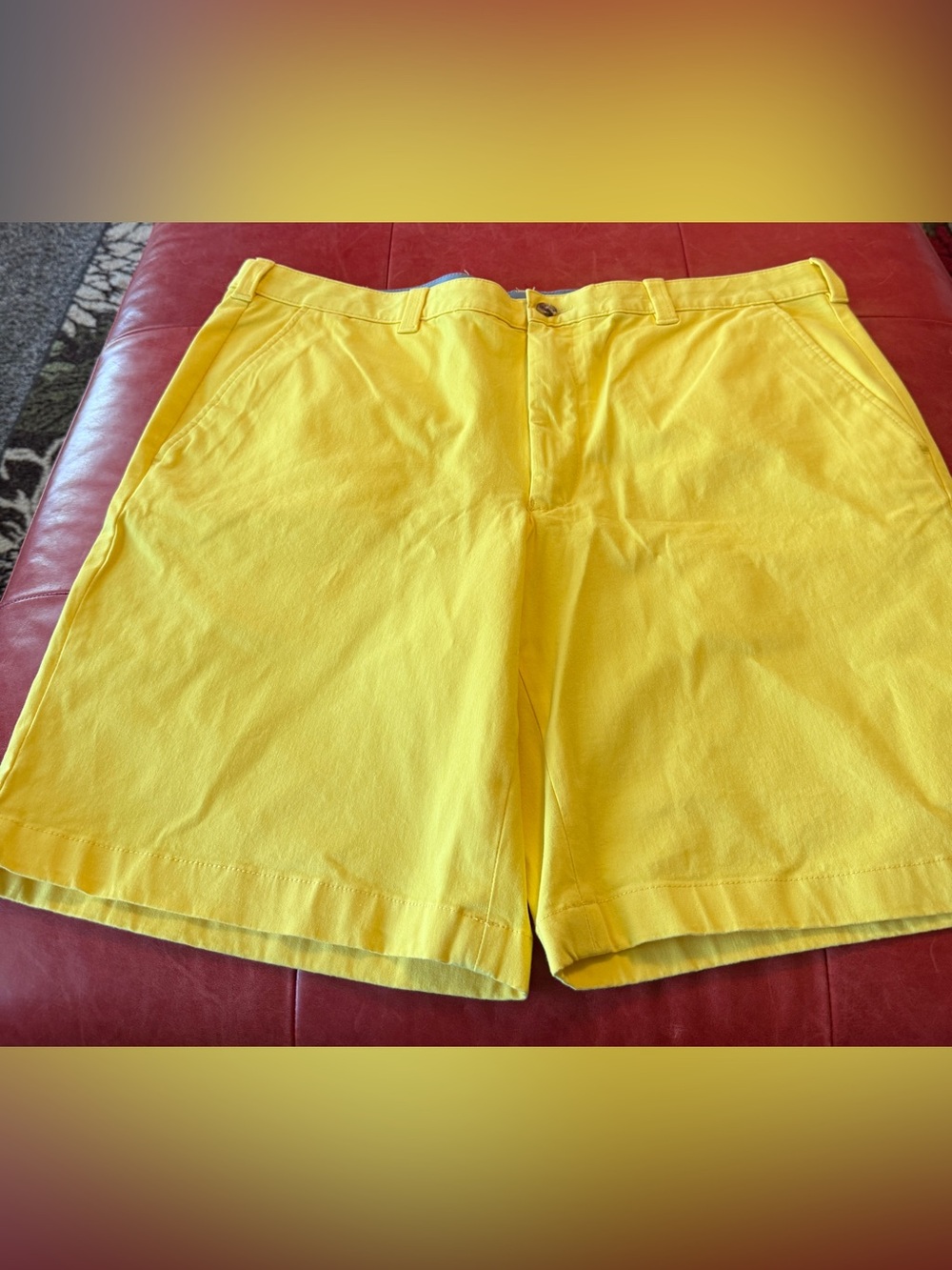 Club Room Men's Yellow Cotton Shorts size 38